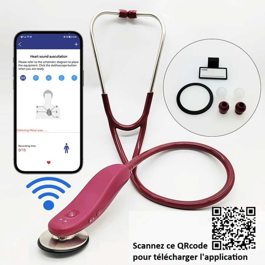 Stéthoscope Électronique Connecté Bluetooth