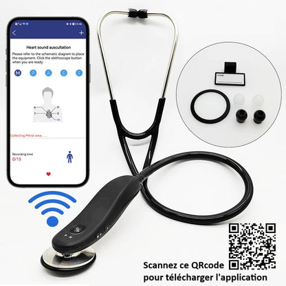 Stéthoscope Électronique Connecté Bluetooth